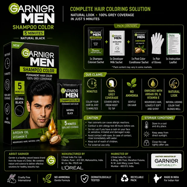 Garnier Men Shampoo Color