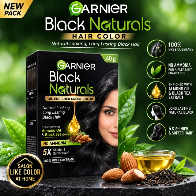 Garnier Black Naturals Hair Color - 40 g