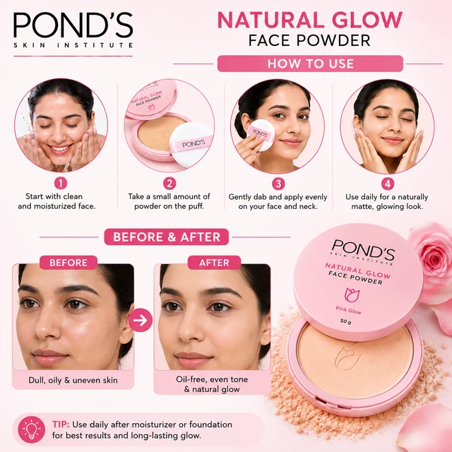 POND’S Natural Glow Face Powder - 50 G