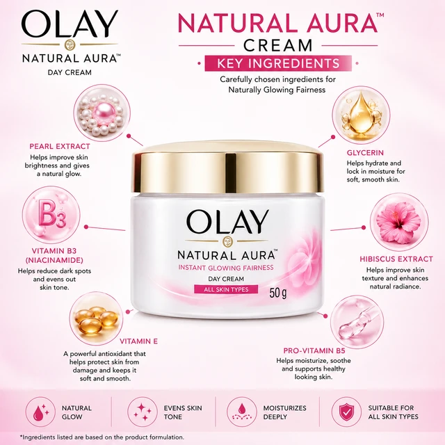 Olay Natural Aura Cream - 50 G