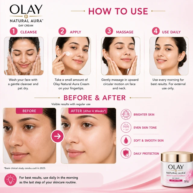 Olay Natural Aura Cream - 50 G