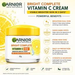 Garnier Bright Complete Vitamin C Cream - 45 G