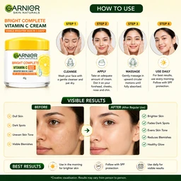 Garnier Bright Complete Vitamin C Cream - 45 G