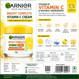 Garnier Bright Complete Vitamin C Cream - 45 G