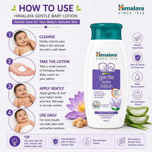 Himalaya Gentle Baby Lotion - 100 g