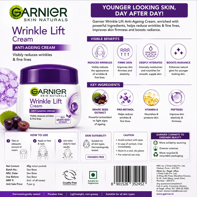 Garnier Wrinkle Lift Cream