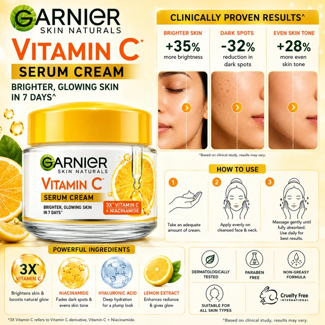 Garnier Vitamin C Serum Cream