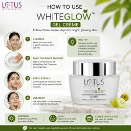 Lotus Herbals WhiteGlow Gel Creme - 50 G