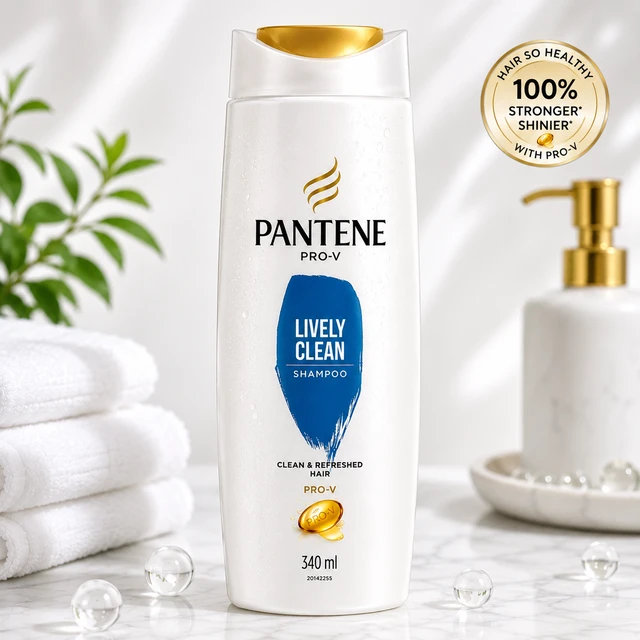 Pantene Lively Clean Shampoo - 340 ML