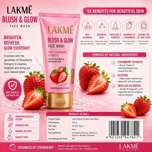 Lakmé Blush & Glow Face Wash