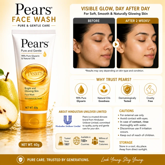 Pears Face Wash - 60 g