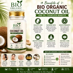 Bio Organic Coconut Oil - 200 ML