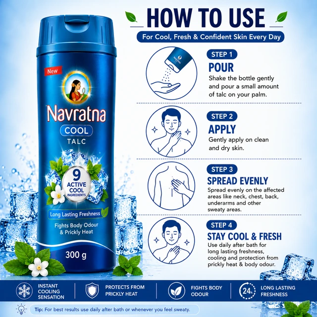 Navratna Cool Talc - 300 g