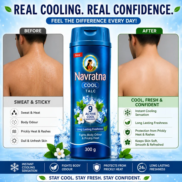 Navratna Cool Talc - 300 g