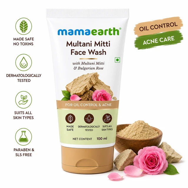 Mamaearth Multani Mitti Face Wash - 100 ML