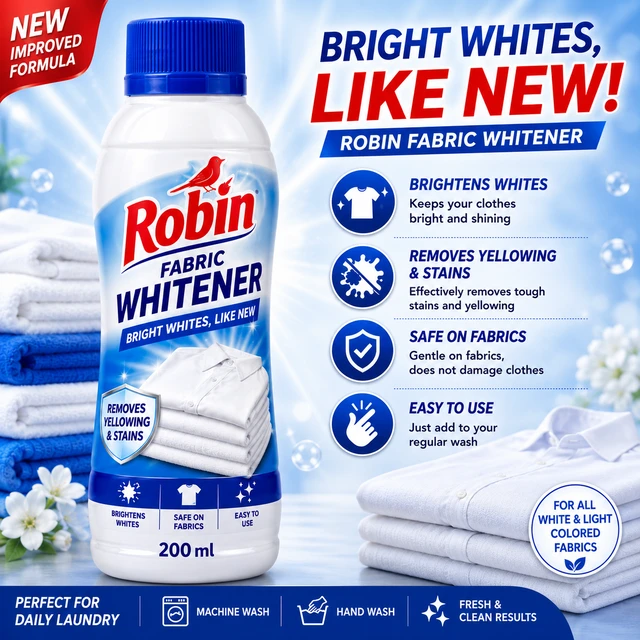 Robin Fabric Whitener - 200 mL
