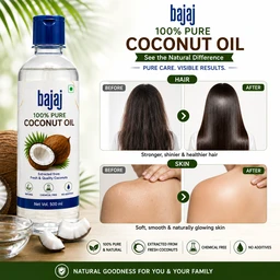 Bajaj 100% Pure Coconut Oil - 500 ML