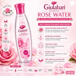 Gulabari Rose Water - 120 ML