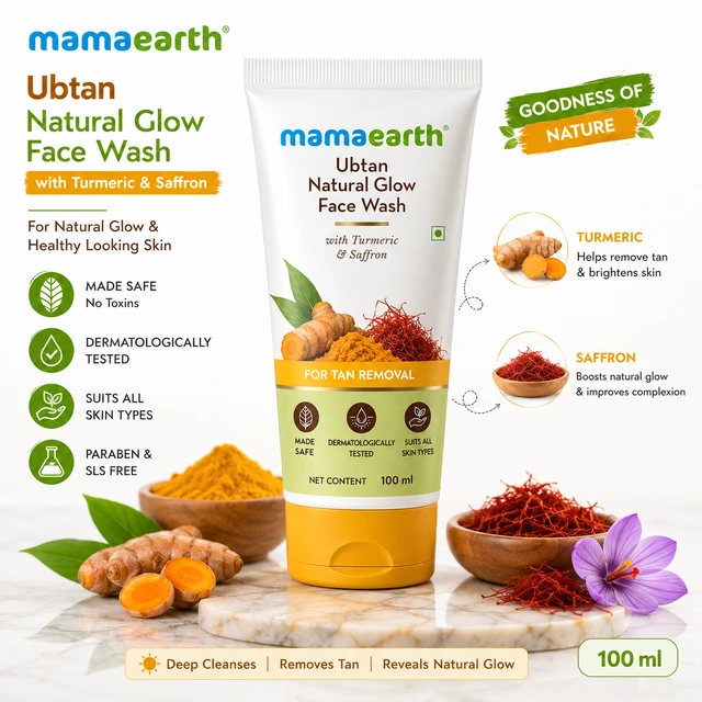 Mamaearth Ubtan Natural Glow Face Wash - 100 ML