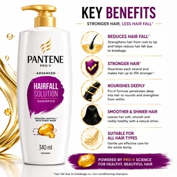 Pantene Advanced Hairfall Solution Shampoo - 340 mL