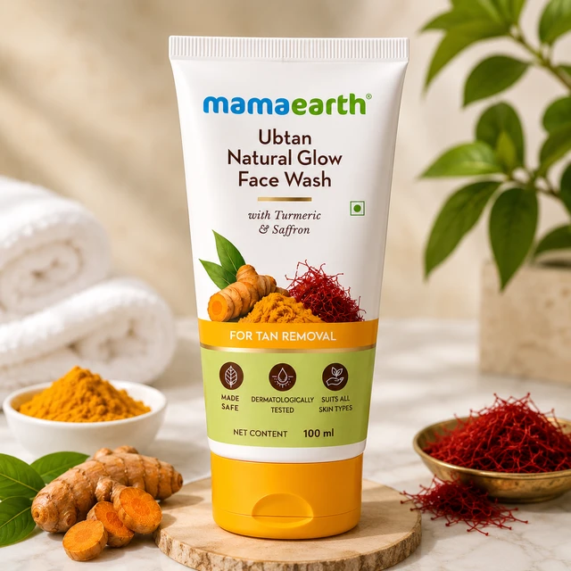 Mamaearth Ubtan Natural Glow Face Wash - 100 ML
