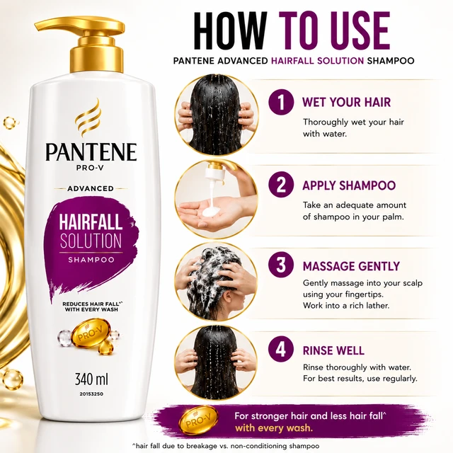 Pantene Advanced Hairfall Solution Shampoo - 340 mL