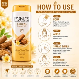 POND’S Sandal Talc - 100 g