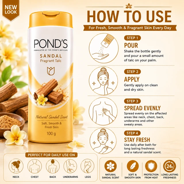 POND’S Sandal Talc - 100 g