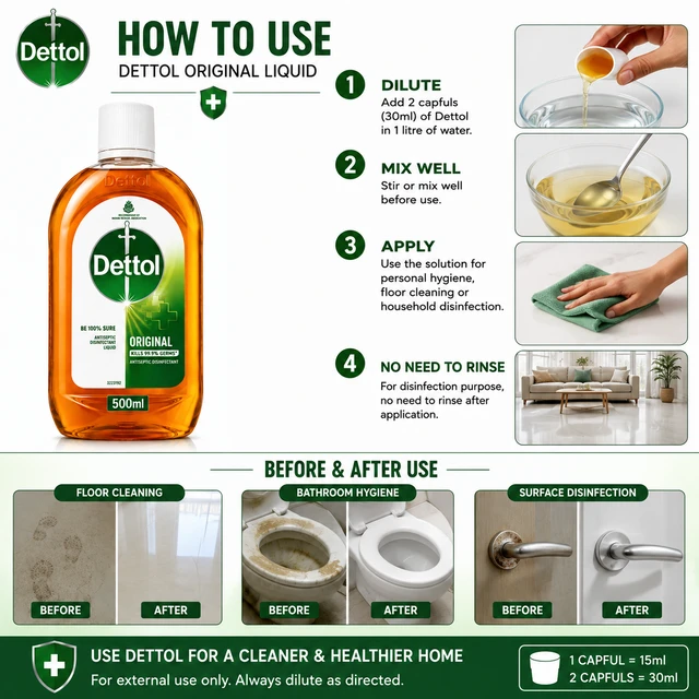 Dettol Original Liquid - 500 mL