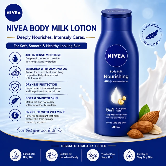 Nivea Body Milk Lotion - 200 ML