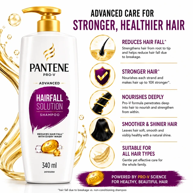 Pantene Advanced Hairfall Solution Shampoo - 340 mL