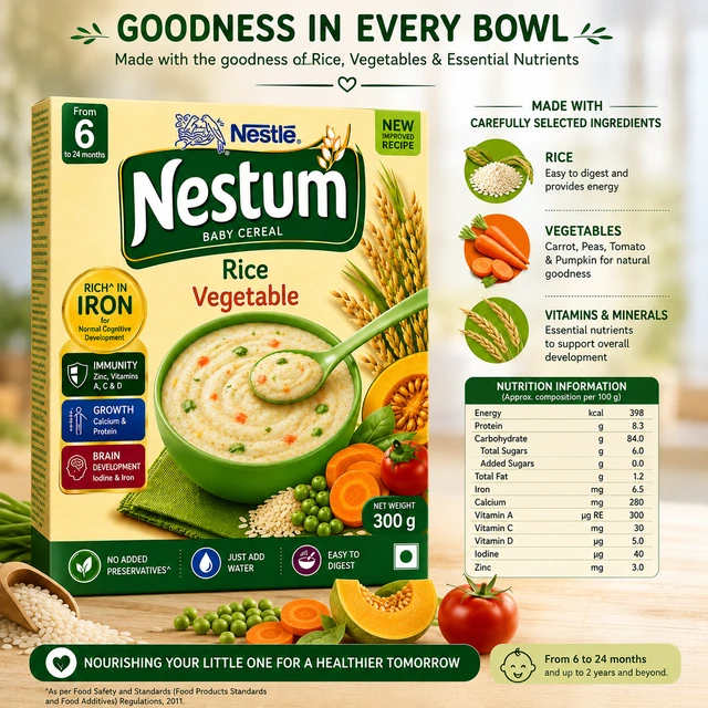 Nestle Nestum Rice vegetable - 300 g