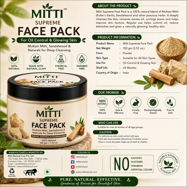 Mitti Supreme Face Pack