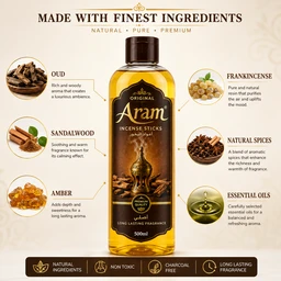 Original Aram Incense Sticks - 500 mL