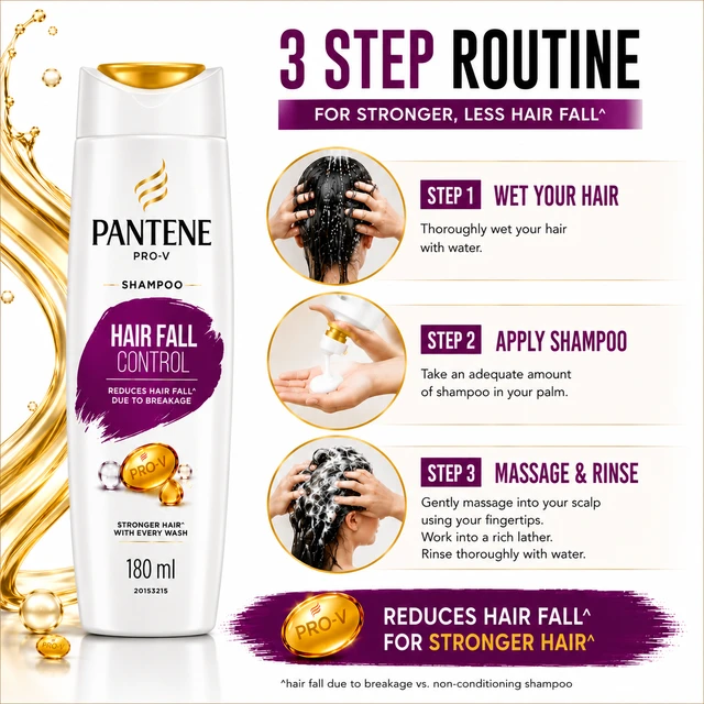 Pantene Hair Fall Control Shampoo - 340 ML