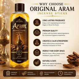 Original Aram Incense Sticks - 500 mL