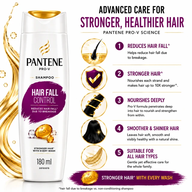 Pantene Hair Fall Control Shampoo - 340 ML