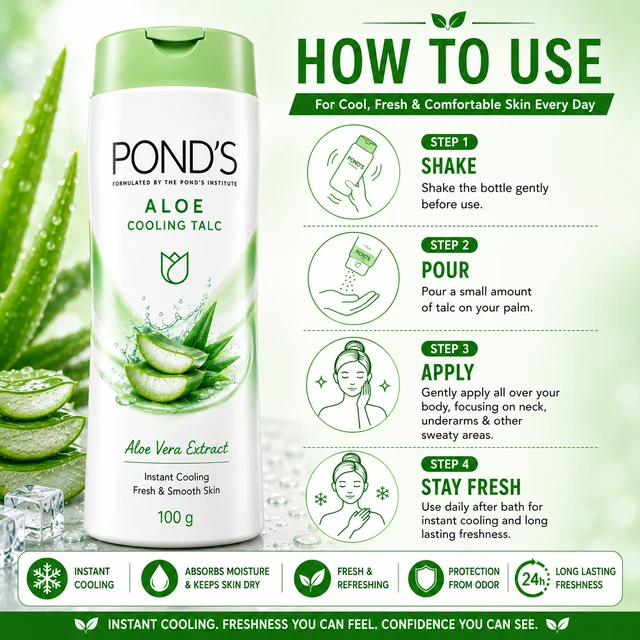 POND’S Aloe Cooling Talc - 100 g