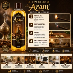 Original Aram Incense Sticks - 500 mL