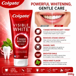 Colgate Visible White Toothpaste - 200 g