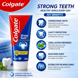 Colgate Strong Teeth Toothpaste - 200 g