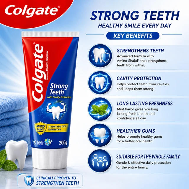 Colgate Strong Teeth Toothpaste - 200 g