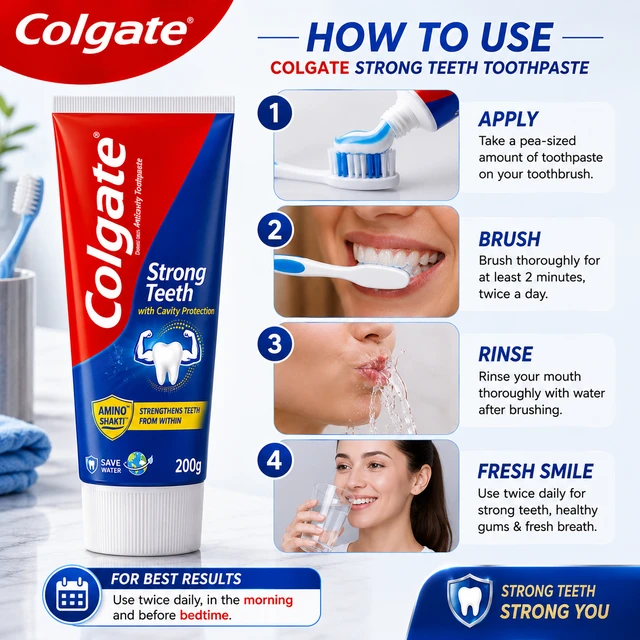 Colgate Strong Teeth Toothpaste - 200 g