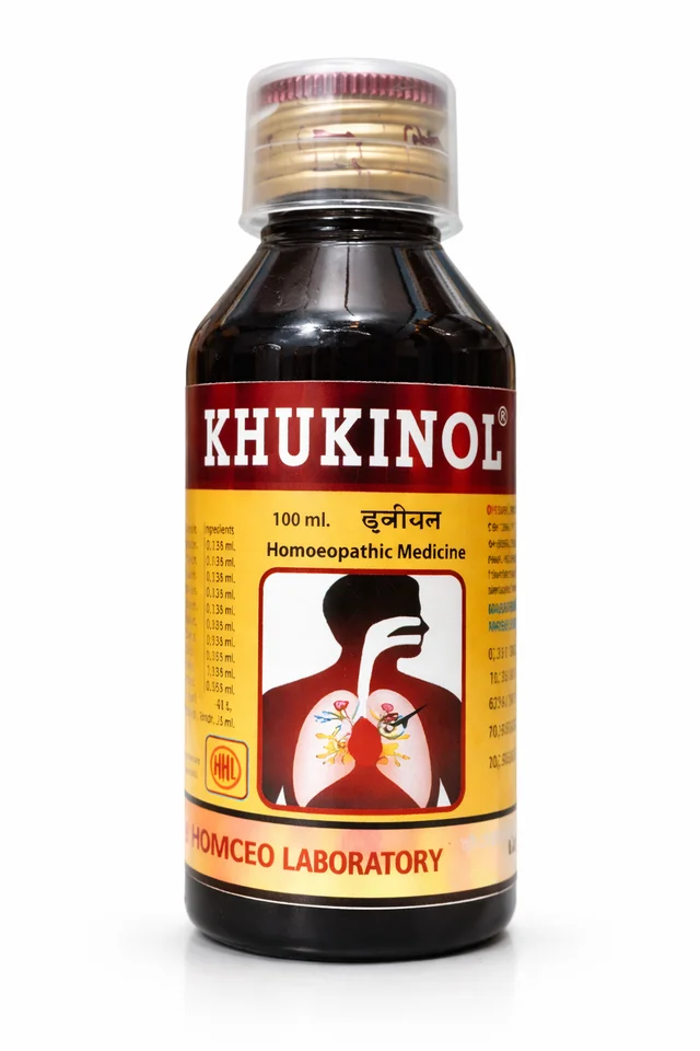 Khukinol Cough Syrup 100 ml - Pack of 15