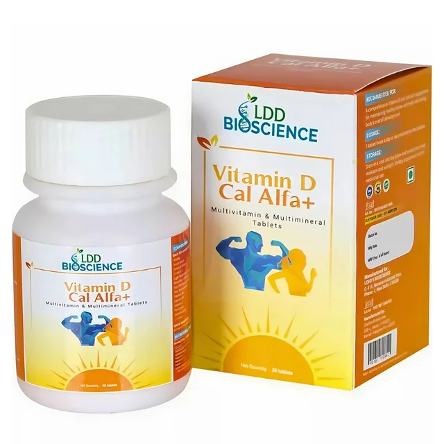 Vitamin D Cal Alfa+ 60 Tabs LDD Bioscience - Pack of 2