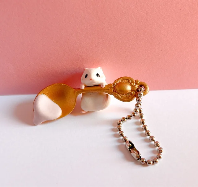 Authentic Gacha Mouse Keychain- B