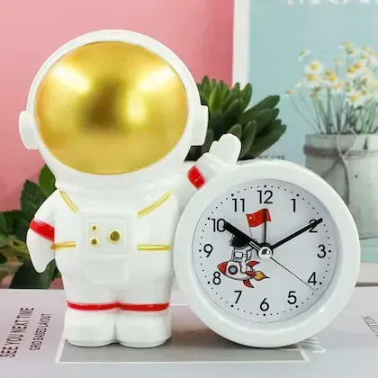 CLOCK ALARM WATCH + PENSTANT ASTRONAUT