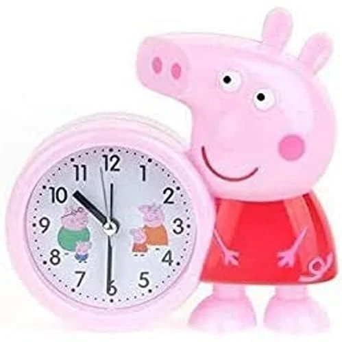 Plastic Cute Cartoon Theme Desk Alarm