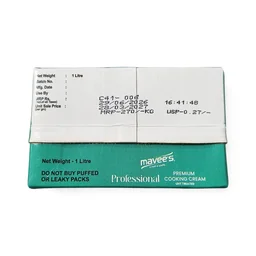 mavee's MAVEE'S PREMIUM COOKING CREAM (PACK OF 12 PCS) - 1 Ltr.