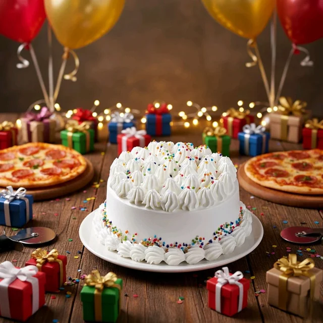 White Celebration Cake